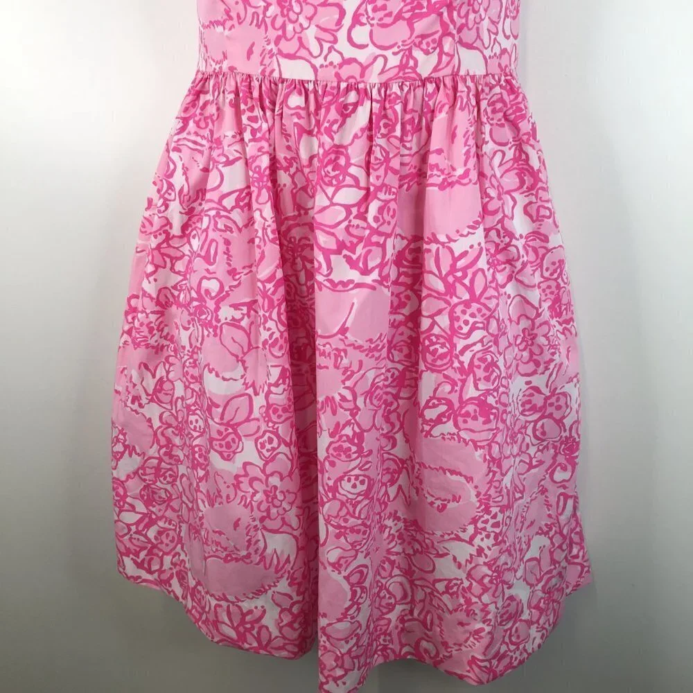 Lilly Pulitzer Richelle She's a Fox Sleeveless Pink Dress  Size 0 - Picture 3 of 11